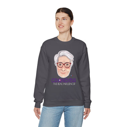 Grandma The real Influencer Heavy Blend™ Crewneck Sweatshirt