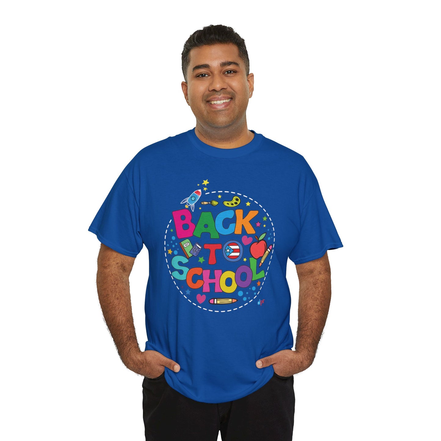 Back to School Boricua Student Heavy Cotton Tee