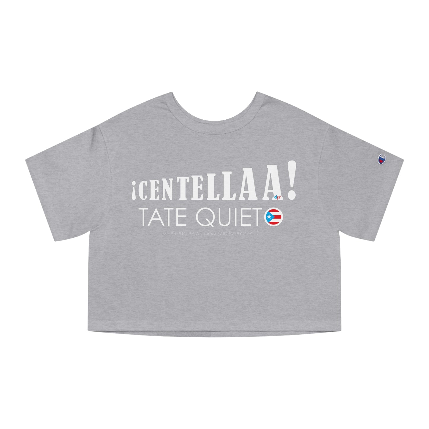 CENTELLA! Puerto Rican Mom  Flowy Cropped Tee