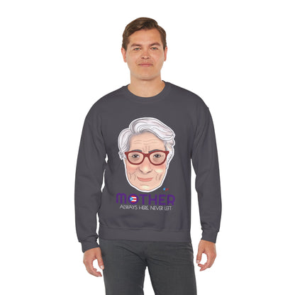 Mamá Boricua Always Here Never Left Heavy Blend™ Crewneck Sweatshirt