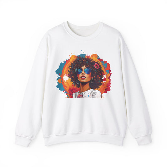 Mosaico Girl Unisex Heavy Blend™ Crewneck Sweaters