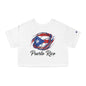 Puerto Rico Volleyball Women's Flowy Cropped Tee | Puerto Rican Volleyball Shirt