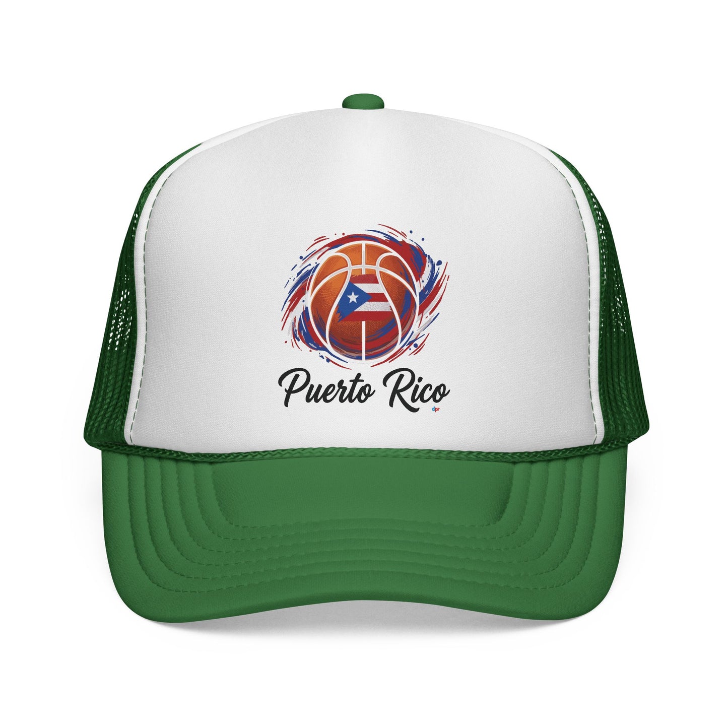 Puerto Rico Basketball Flag Trucker Caps FREE SHIPPING