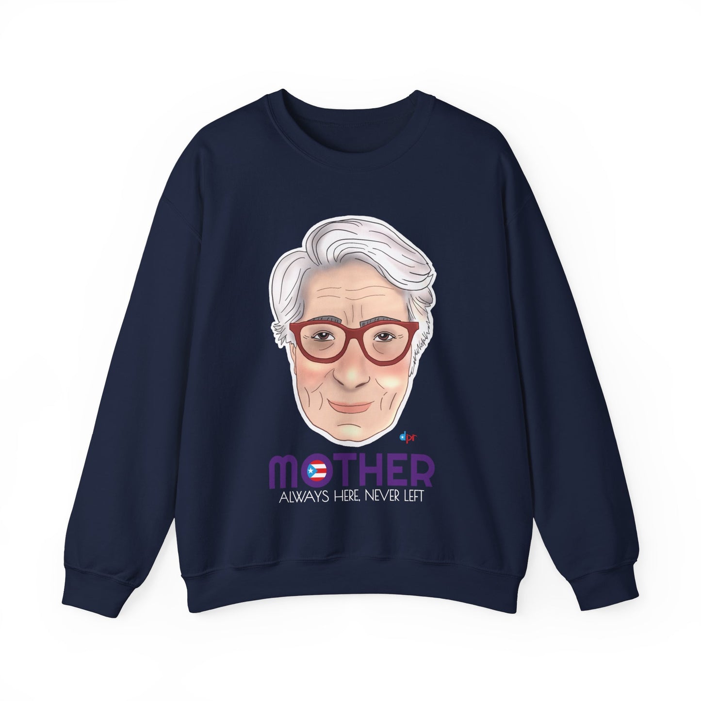 Mamá Boricua Always Here Never Left Heavy Blend™ Crewneck Sweatshirt