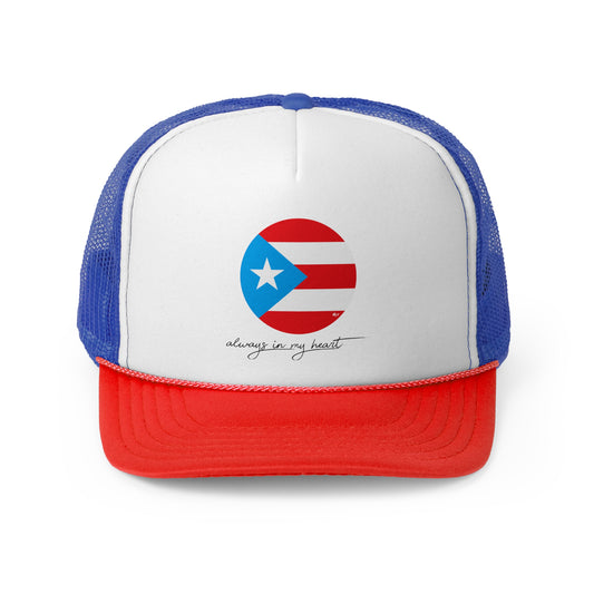 Always in my Heart Puerto Rican Pride Trucker Caps FREE SHIPPING