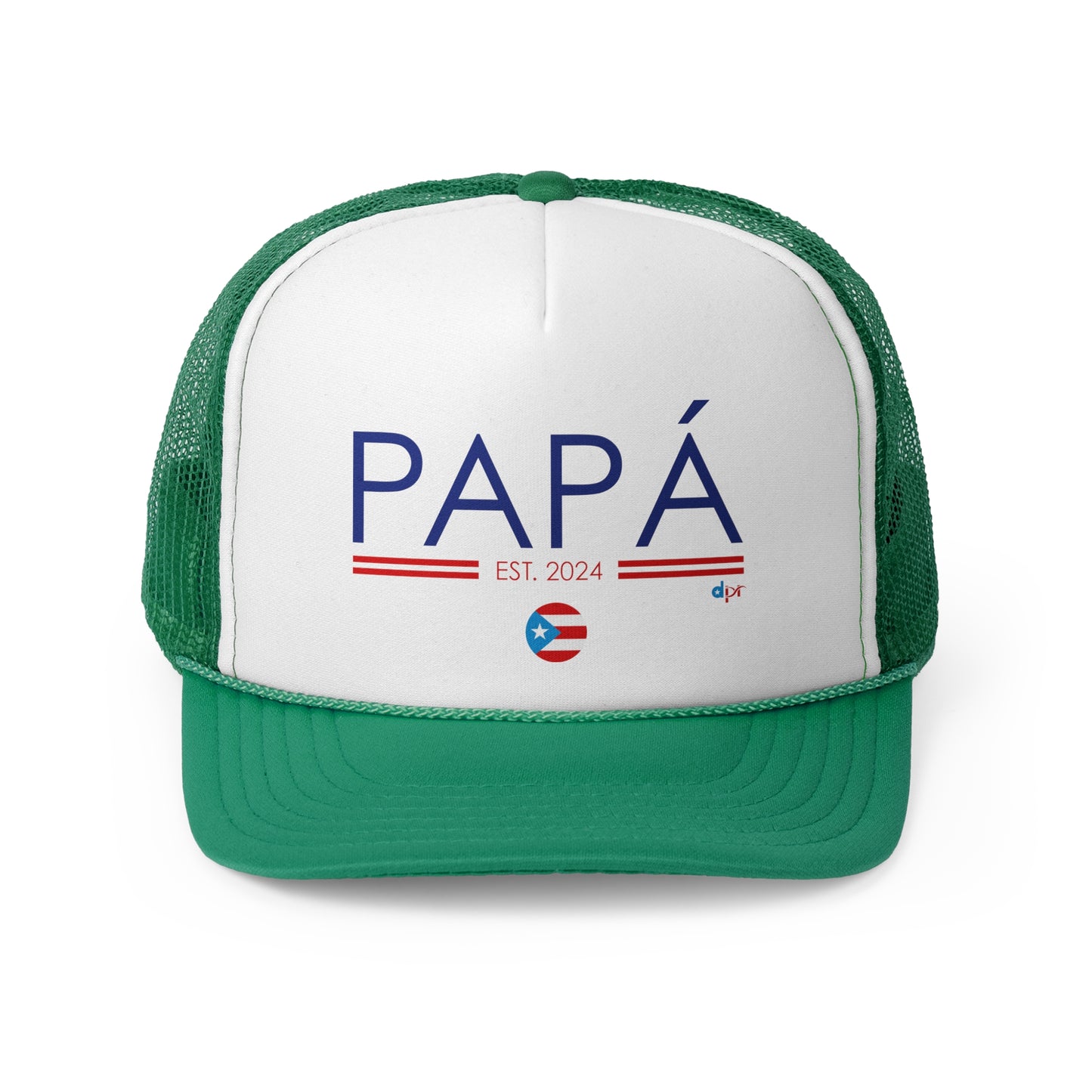 Papá Established 2024 Puerto Rican Pride Trucker Caps FREE SHIPPING