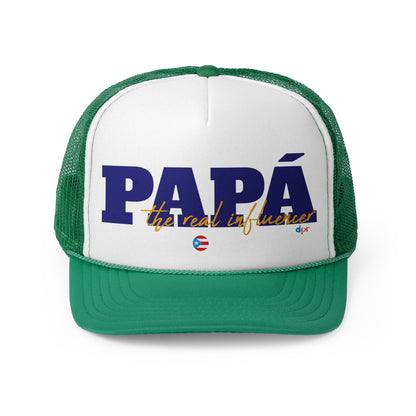Papá The Real Influencer Puerto Rican Pride Trucker Caps FREE SHIPPING