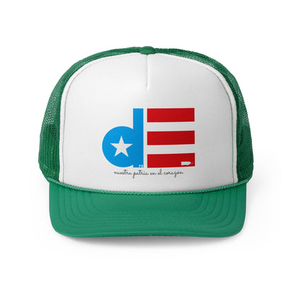 De Puerto Rico nuestra patria en el corazón Puerto Rican Pride Trucker Caps FREE SHIPPING