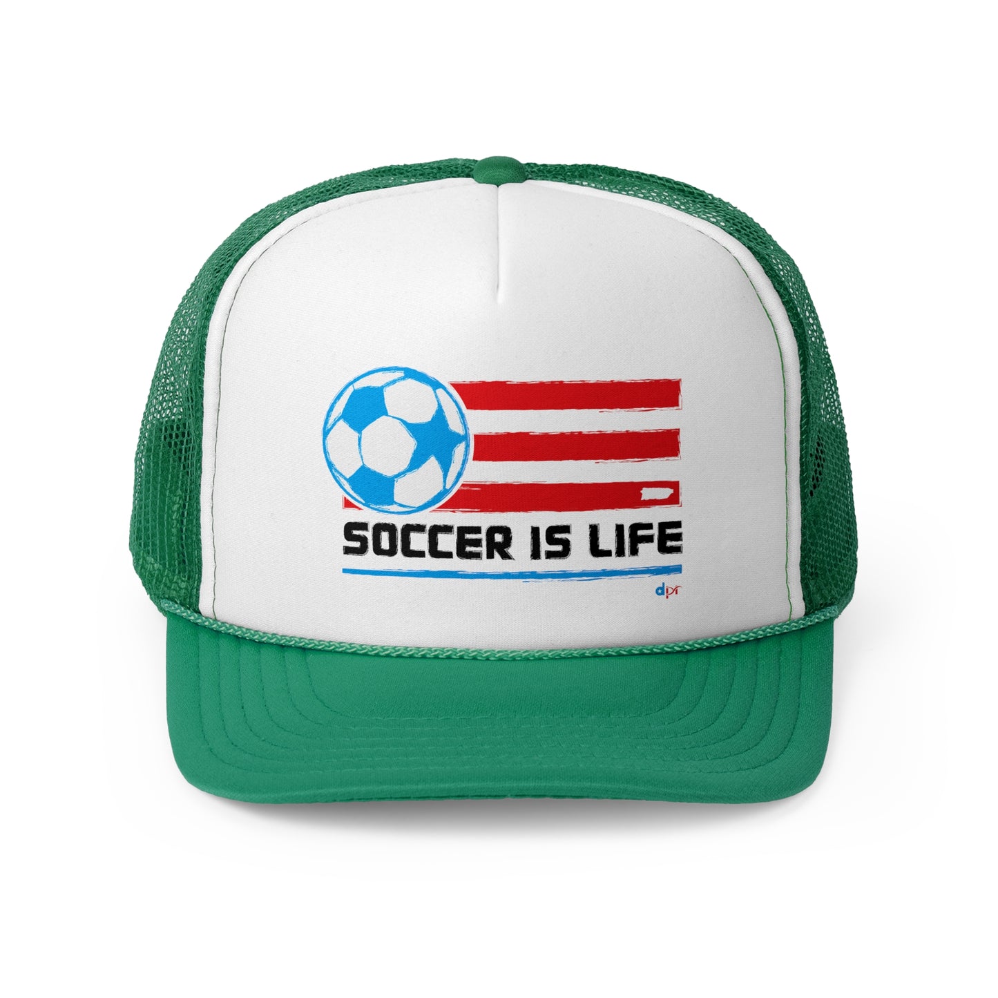 Soccer is Life Puerto Rican Pride Trucker Caps FREE SHIPPING
