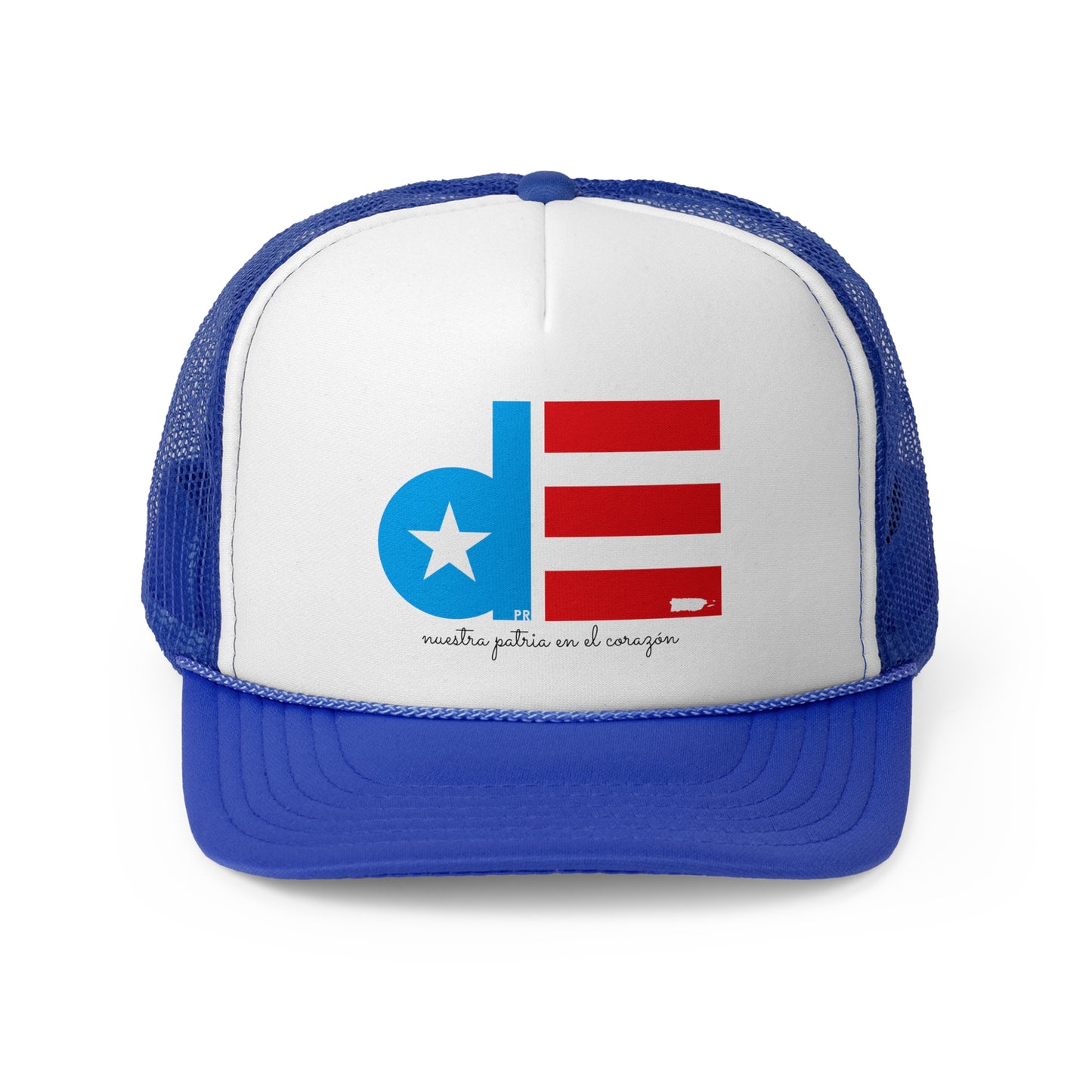 De Puerto Rico nuestra patria en el corazón Puerto Rican Pride Trucker Caps FREE SHIPPING