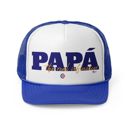 Papá The Real Influencer Puerto Rican Pride Trucker Caps FREE SHIPPING