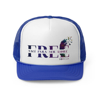 Free Nací para ser Libre Puerto Rican Pride Trucker Caps FREE SHIPPING