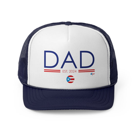 DAD Established 2024 Puerto Rican Pride Trucker Caps FREE SHIPPING