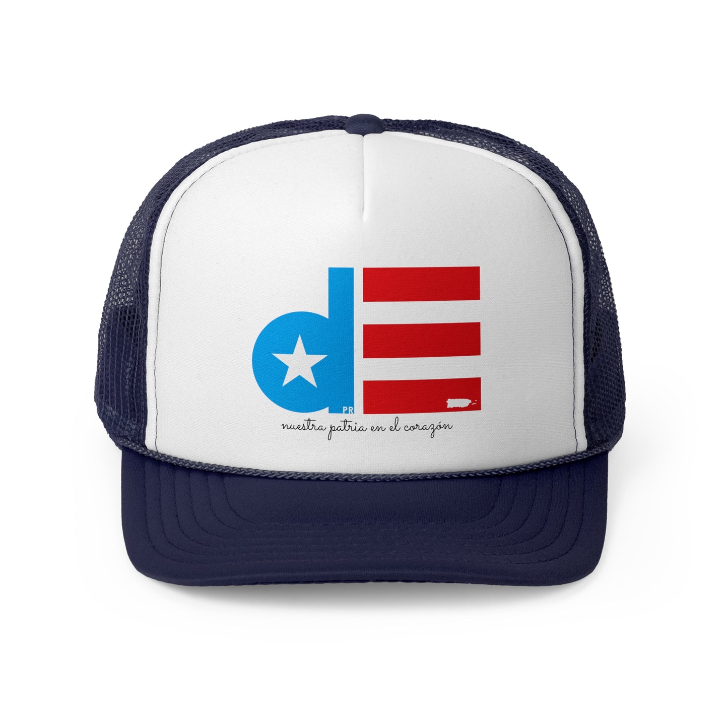 De Puerto Rico nuestra patria en el corazón Puerto Rican Pride Trucker Caps FREE SHIPPING