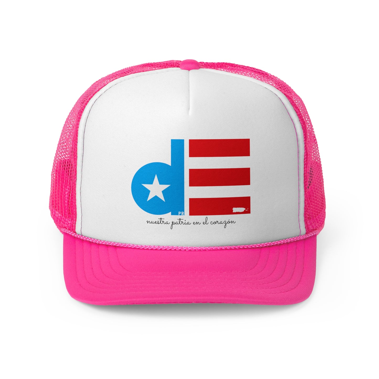 De Puerto Rico nuestra patria en el corazón Puerto Rican Pride Trucker Caps FREE SHIPPING