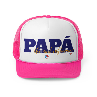Papá The Real Influencer Puerto Rican Pride Trucker Caps FREE SHIPPING