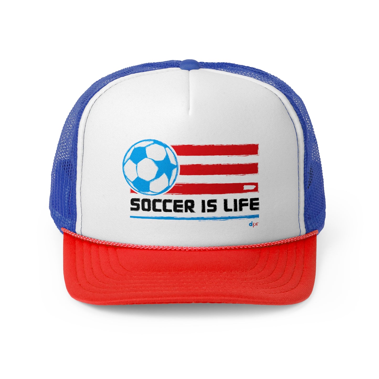 Soccer is Life Puerto Rican Pride Trucker Caps FREE SHIPPING