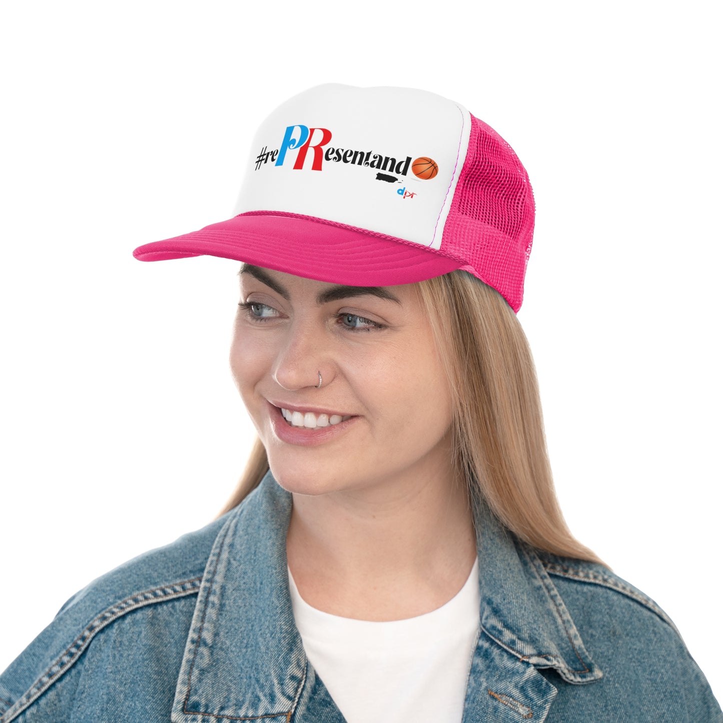 RePResentando Basket Ball Puerto Rican Pride Trucker Caps FREE SHIPPING