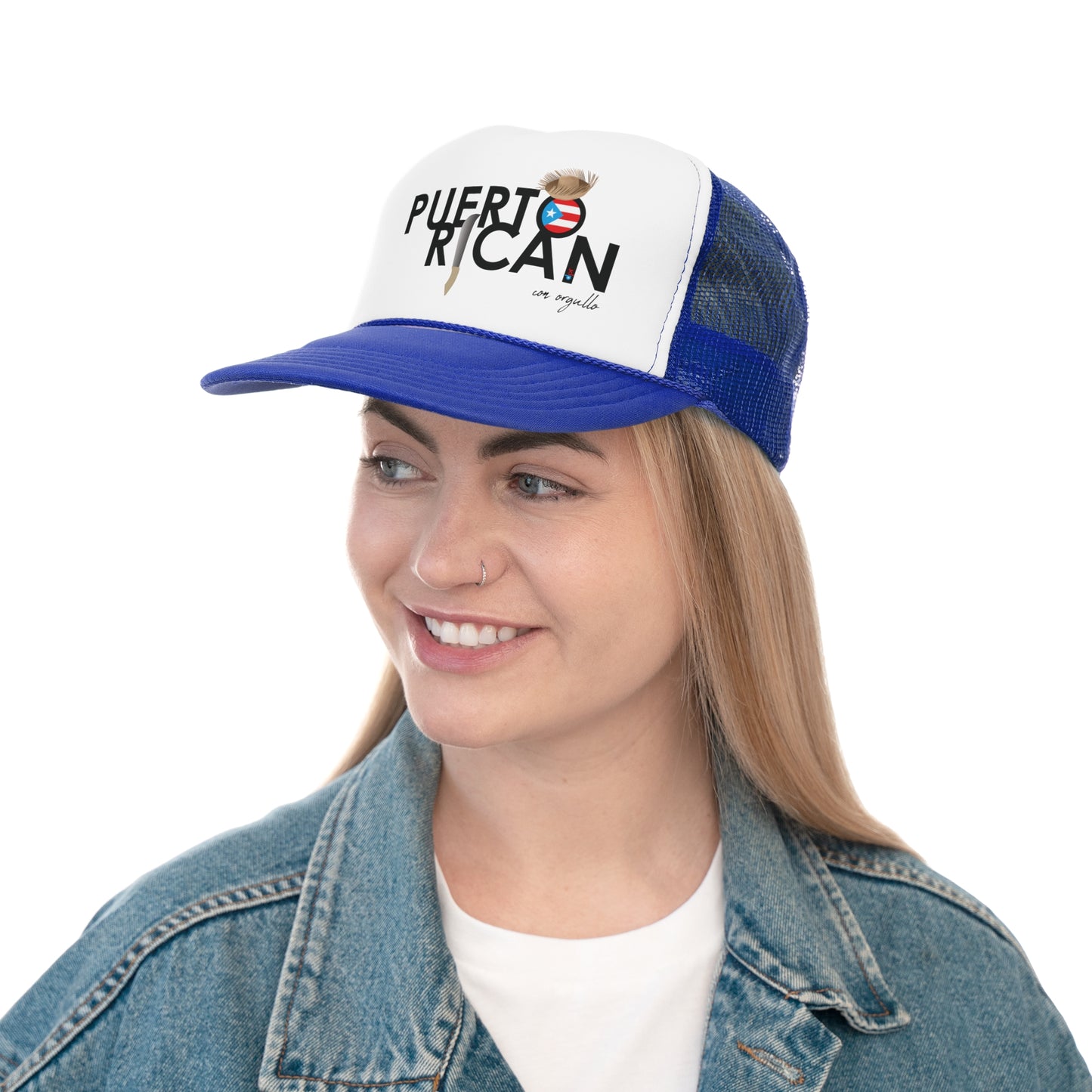 Puerto Rican con Orgullo Puerto Rican Pride Trucker Caps FREE SHIPPING