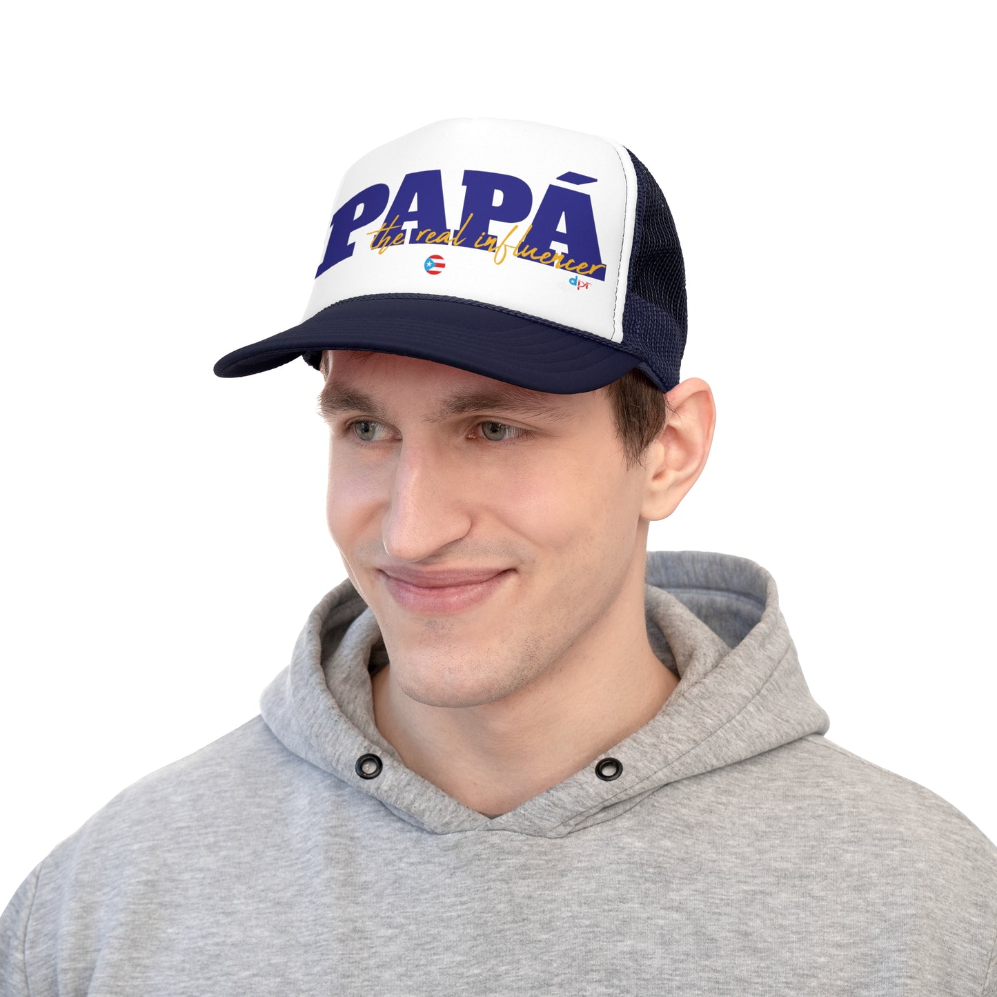 Papá The Real Influencer Puerto Rican Pride Trucker Caps FREE SHIPPING