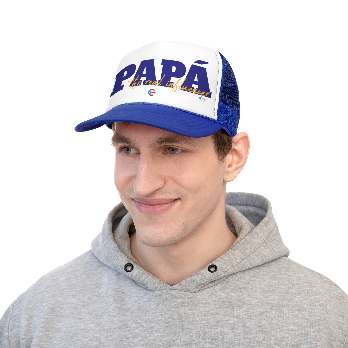 Papá The Real Influencer Puerto Rican Pride Trucker Caps FREE SHIPPING